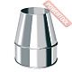 Переходник 130/150 мм нержавейка AISI 430 0,8 мм ВЕЗУВИЙ