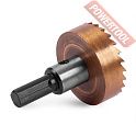 Коронка по металлу HSS TiN 40 мм цилиндрический хвостовик 9 мм MESSER 21-02-040