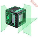 Лазерный уровень построитель плоскостей ADA Cube 3D Green Professional Edition в комплекте штатив