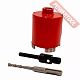 Коронка алмазная для подрозетников по железобетону 72х60 мм хвостовик M16 SDS-Plus с адаптером АДЕЛЬ AI-1202190105