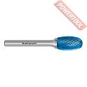 Борфреза твердосплавная с покрытием Blue-Tec форма E 16х25х6х70 мм насечка HP-4 KARNASCH 11.5042-045