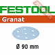 Шлифовальный круг FESTOOL Granat STF D90/6 P1500 GR/50