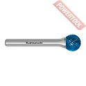 Борфреза твердосплавная с покрытием Blue-Tec форма D 16х14х8х60 мм насечка HP-3 KARNASCH 11.5031-100