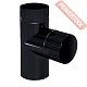 Тройник дымохода одноконтурный по конденсату 200 мм 90 градусов эмалированный AGNI
