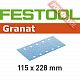 Шлифовальные листы FESTOOL Granat STF 115X228 P80 GR/50