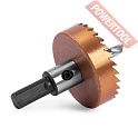Коронка по металлу HSS TiN 45 мм цилиндрический хвостовик 9 мм MESSER 21-02-045