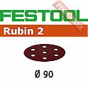 Шлифовальные круги FESTOOL Rubin 2 STF D90/6 P60 RU2/50